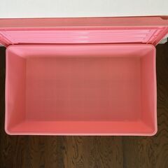 フタ付き 収納ボックス（その1） 衣装ケース プラスチック ストッカー  昭和レトロの画像