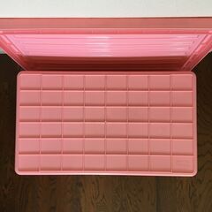フタ付き 収納ボックス（その1） 衣装ケース プラスチック ストッカー  昭和レトロの画像