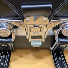 【美品 日本製】ランドセル ふわりぃ 黒✕青ステッチ ※価格交渉可の画像