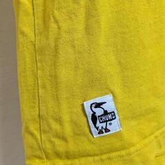 CHUMS　チャムス　Tシャツ　Lサイズ　アウトドア　ファッション　キッズ　ジュニア　黄色　イエロー　古着の画像