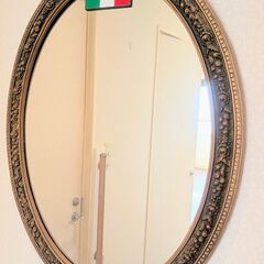 イタリア製　アンティーク調　ミラー　鏡　高級　エレガント　おしゃれ　豪華の画像