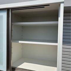 ニトリ キッチンボード 食器棚 アルミナ3 100KB WHの画像