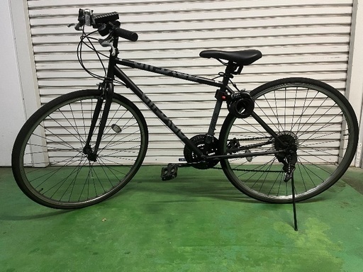 自転車クロスバイク使用期間1年以内　ライト　鍵付き