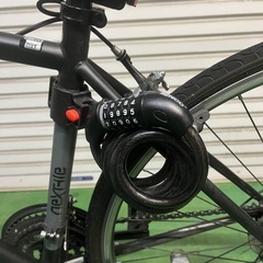 自転車クロスバイク使用期間1年以内　ライト　鍵付きの画像