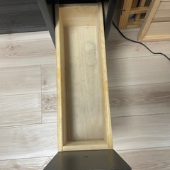 ブラック木目調　ドレッサー　鏡台　椅子付きの画像