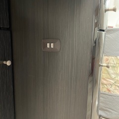 ブラック木目調　ドレッサー　鏡台　椅子付きの画像