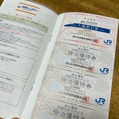 JR西日本グループ株主優待券の画像