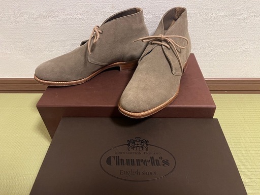 美品　Church's ベージュスエード チャッカブーツ　サハラ　SAHARA