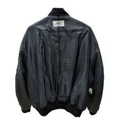 【美品】◯GRASS MEN'S グラスメンズ WISE SPORTS MA-1 黒 ブラック ABJ-100 C-TK-6333の画像
