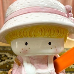陶器の靴べら立て　お人形　高さ約33㎝ 昭和レトロの画像