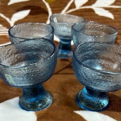 日本の詩　陶器　ガラス　コップ　小皿　セットの画像