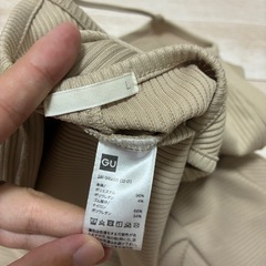 GU 一度着用　リブワンピース　Lの画像