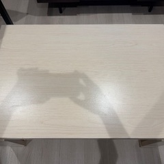 LOWYA リビングテーブル 長方形 ナチュラルホワイト（幅90cm）の画像