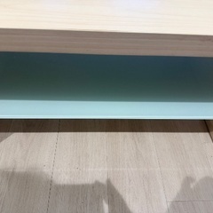 LOWYA リビングテーブル 長方形 ナチュラルホワイト（幅90cm）の画像