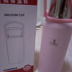 新品未使用！JINLING 保温保冷 水筒 1.5リットル ピンク ステンレスの画像