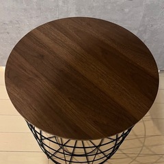 NITORIワイヤーテーブル　ハオ（ミドルブラウン）の画像