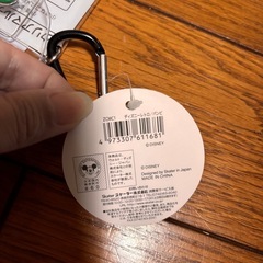 ディズニー　バンビ　クリアマルチケース　カラビナ付きの画像