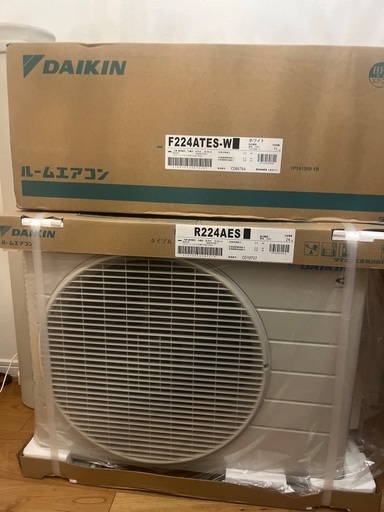 【新品・未使用】2024年製ダイキンエアコン6畳用S224ATES-W [ホワイト]