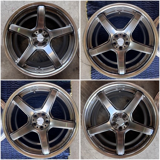 WORK T5R 18インチ 9.5J +40 +45 2本ずつ