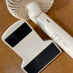 BRUNO ポータブルクリップライトファン ハンディファン ホワイトの画像