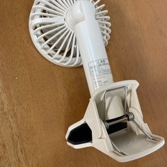 BRUNO ポータブルクリップライトファン ハンディファン ホワイトの画像