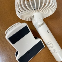 BRUNO ポータブルクリップライトファン ハンディファン ホワイトの画像