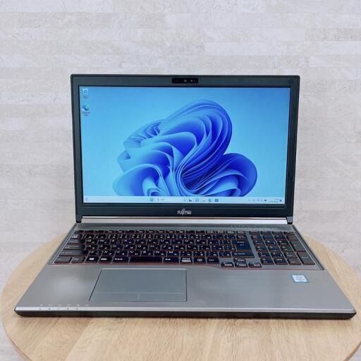 薄型】2025 8月分⑥富士通 薄型ノートパソコン Corei5 大容量SSD256GB