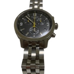 TISSOT ブラック ステンレス 時計の画像