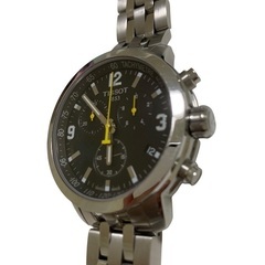 TISSOT ブラック ステンレス 時計の画像