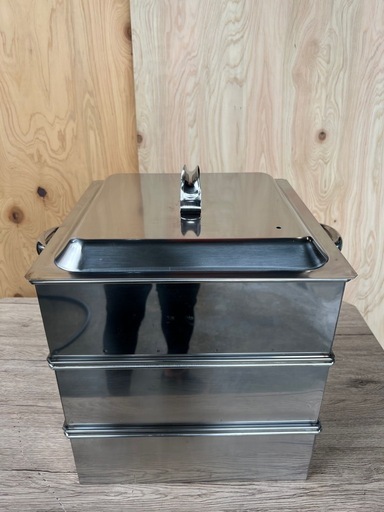 ステンレス3段蒸し器