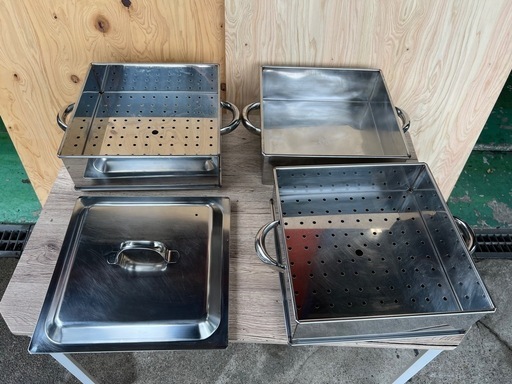 ステンレス3段蒸し器