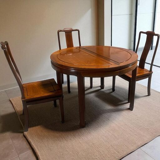 ①②③中国家具 ダイニングチェア 3脚セット ①②③中国家具 ダイニングチェア 3脚セット