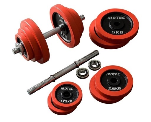 【受渡確定】IROTEC（アイロテック） ラバー ダンベル 40KGセット