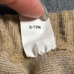 ①ベビーギャップ タイツ 0-12m くま ブラウンの画像