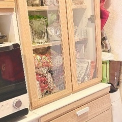 モモナチュラル HOLM CUPBOARD 610WH 03+01の画像