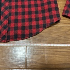 チェックシャツ 赤✖️黒の画像