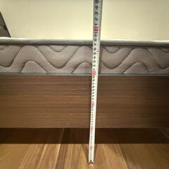 【未使用】IKEYA ダブルベッド TRYSIL（マットレス付※こちらも未使用品）の画像