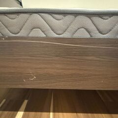 【未使用】IKEYA ダブルベッド TRYSIL（マットレス付※こちらも未使用品）の画像