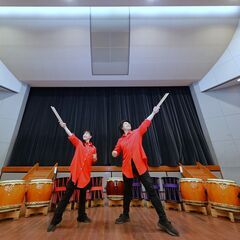 『来舞・デュオ』和太鼓ワークショップ　「チャレンジ和太鼓」