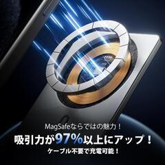 【新品】薄型モバイルバッテリー MagSafe 8000mAh マグセーフ 機内持込み可の画像