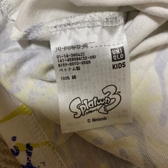 無料！！スプラトゥーン3Tシャツ　薄いシミありの画像