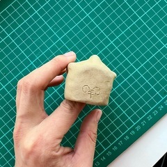 水槽 プレコ シェルター 半円柱 覗き穴の画像