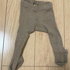 ②ベビーギャップ タイツ 0-12m くま ブラウンの画像