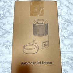【新品未使用】自動給餌器 猫 中小型犬用 WiFi スマホ遠隔操作 3L ステンレス製ボウルの画像