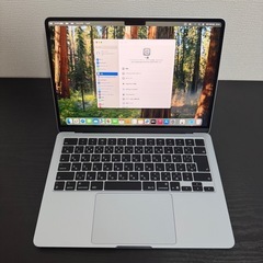 MacBook Air M4 スカイブルー 極美品 充電9回の画像
