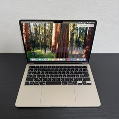 MacBook Air M2 スターライト 8GB 256GB 美品 充電27回の画像
