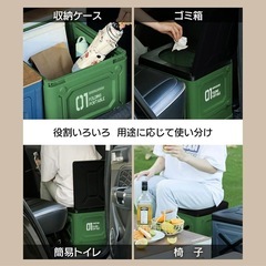 新品未使用品！waku fimac 簡易トイレ 携帯トイレ ポータブルトイレ 非常用トイレ 一台５役 防災トイレ 収納袋 排泄袋5枚付 凝固剤6個付 地震 災害 アウトドア 台風の画像