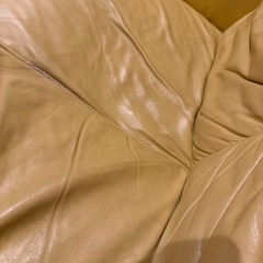 革　ソファー　二人掛け　【無料】の画像