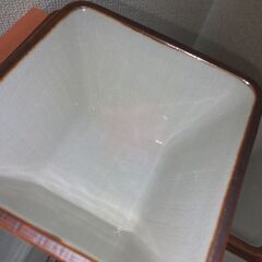 未使用　九谷焼　緑絵　九谷光星窯　角小鉢　５客セット　見事な綺麗な貫入の画像