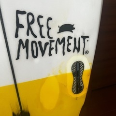 ショートボード5.8 バリ購入　free pig movement の画像